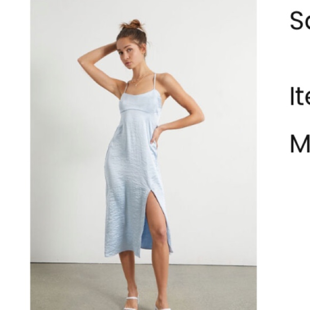 Satin bustier Midi dress